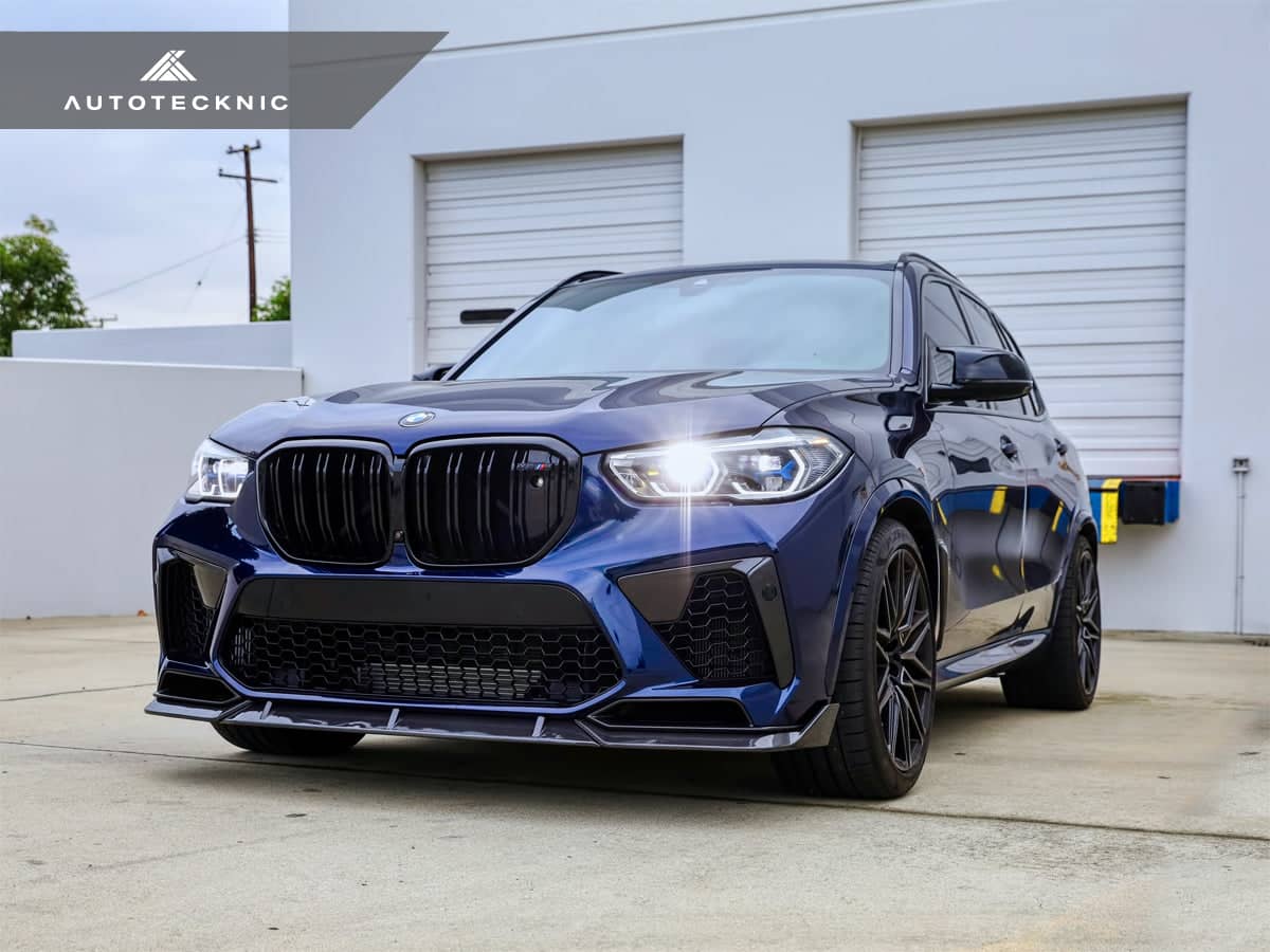 AutoTecknic Performance Dry Carbon Front Lip Set - BMW F95 X5M