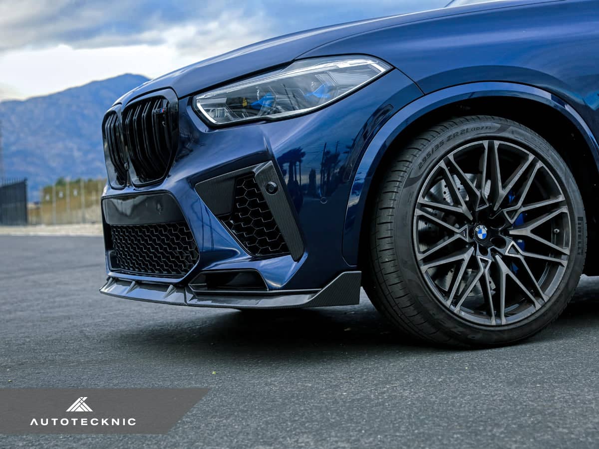 AutoTecknic Performance Dry Carbon Front Lip Set - BMW F95 X5M