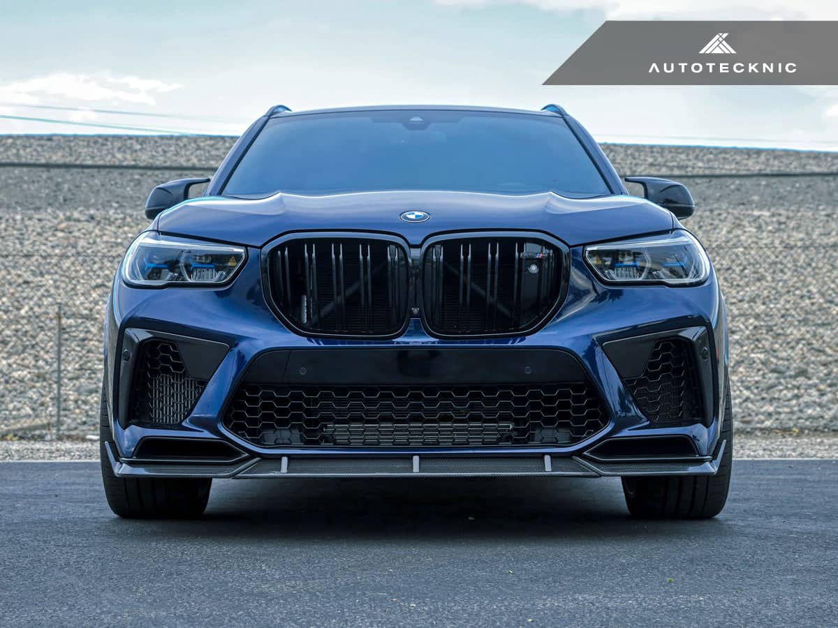 AutoTecknic Performance Dry Carbon Front Lip Set - BMW F95 X5M