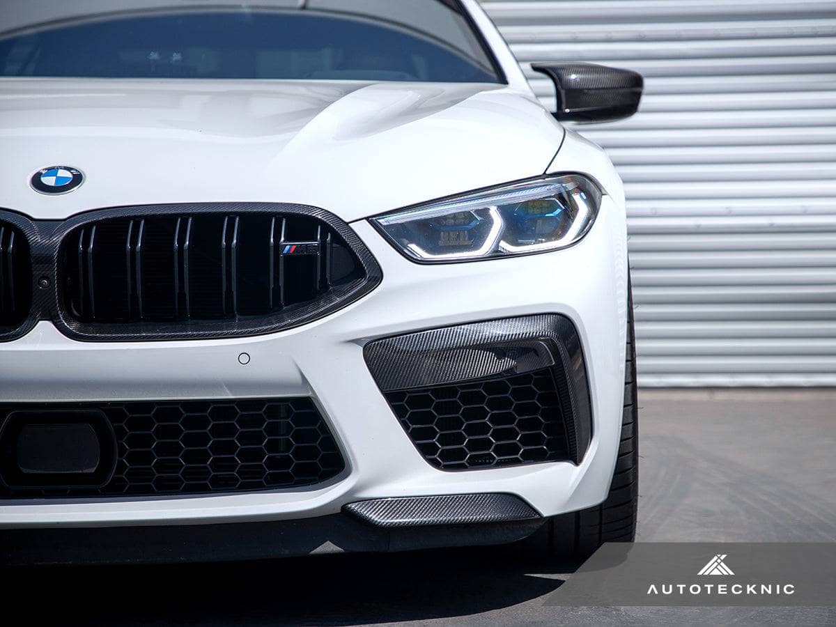 AutoTecknic Performance Dry Carbon Splitter Set - BMW F9X M8