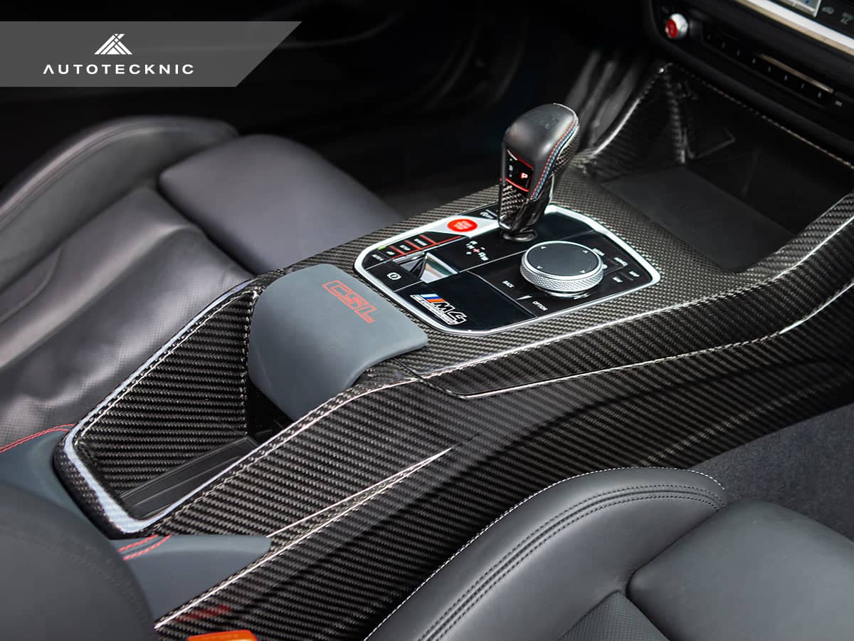 AutoTecknic Pre-Preg Carbon CSL Center Console - BMW G8X M2 / M3 / M4 (Automatic)