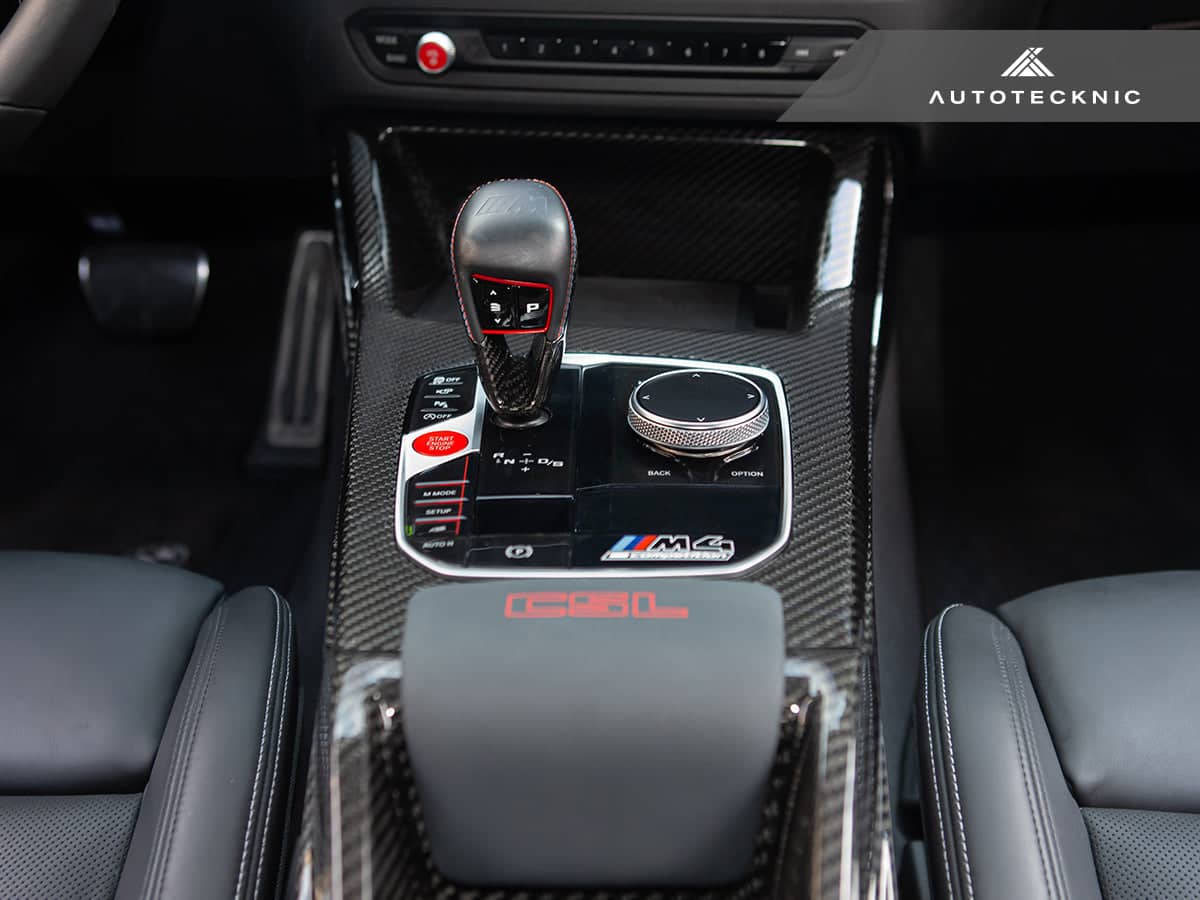 AutoTecknic Pre-Preg Carbon CSL Center Console - BMW G8X M2 / M3 / M4 (Automatic)