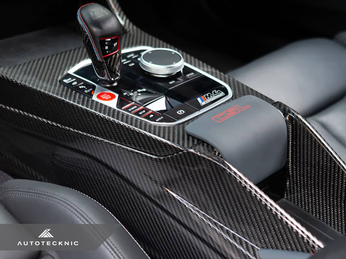 AutoTecknic Pre-Preg Carbon CSL Center Console - BMW G8X M2 / M3 / M4 (Automatic)