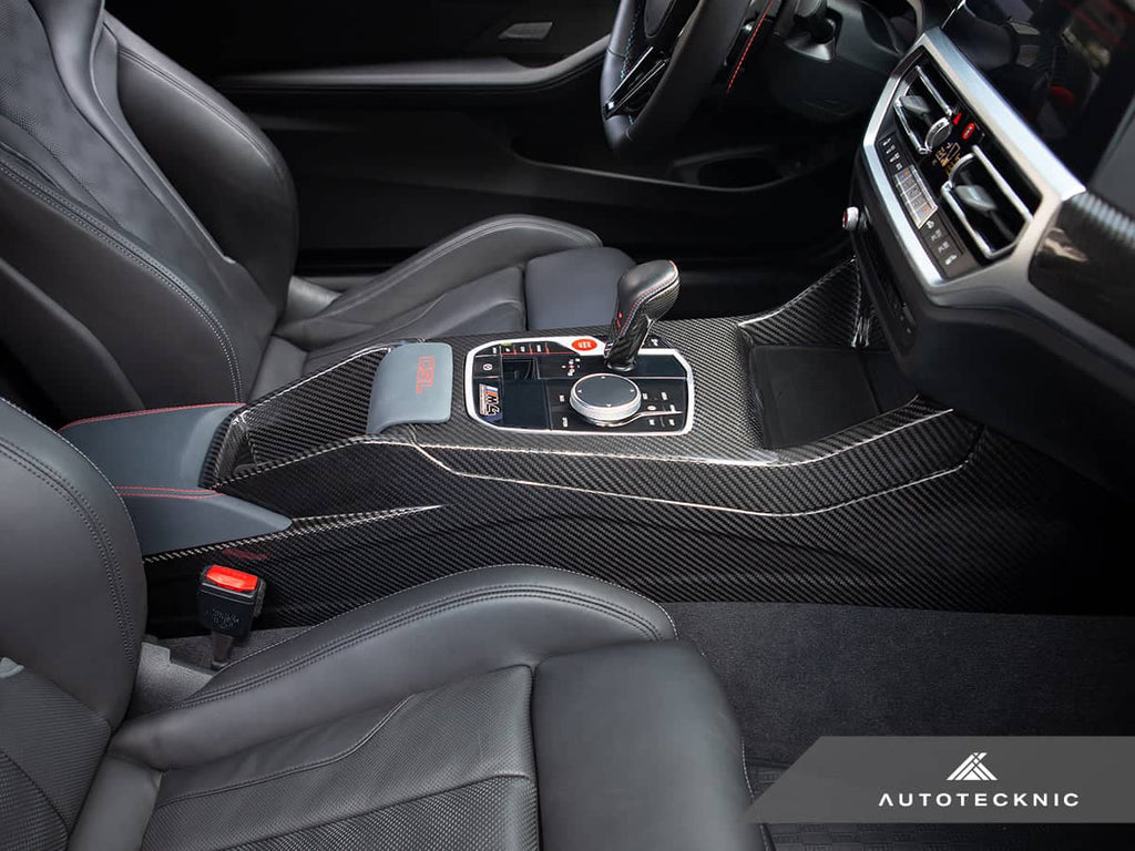 AutoTecknic Pre-Preg Carbon CSL Center Console - BMW G8X M2 / M3 / M4 (Automatic)