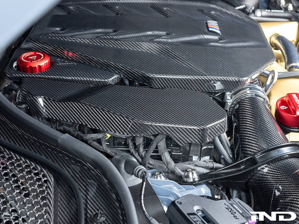 AutoTecknic Pre-Preg Carbon Engine Cover Extension Set - BMW G90/ G99 M5