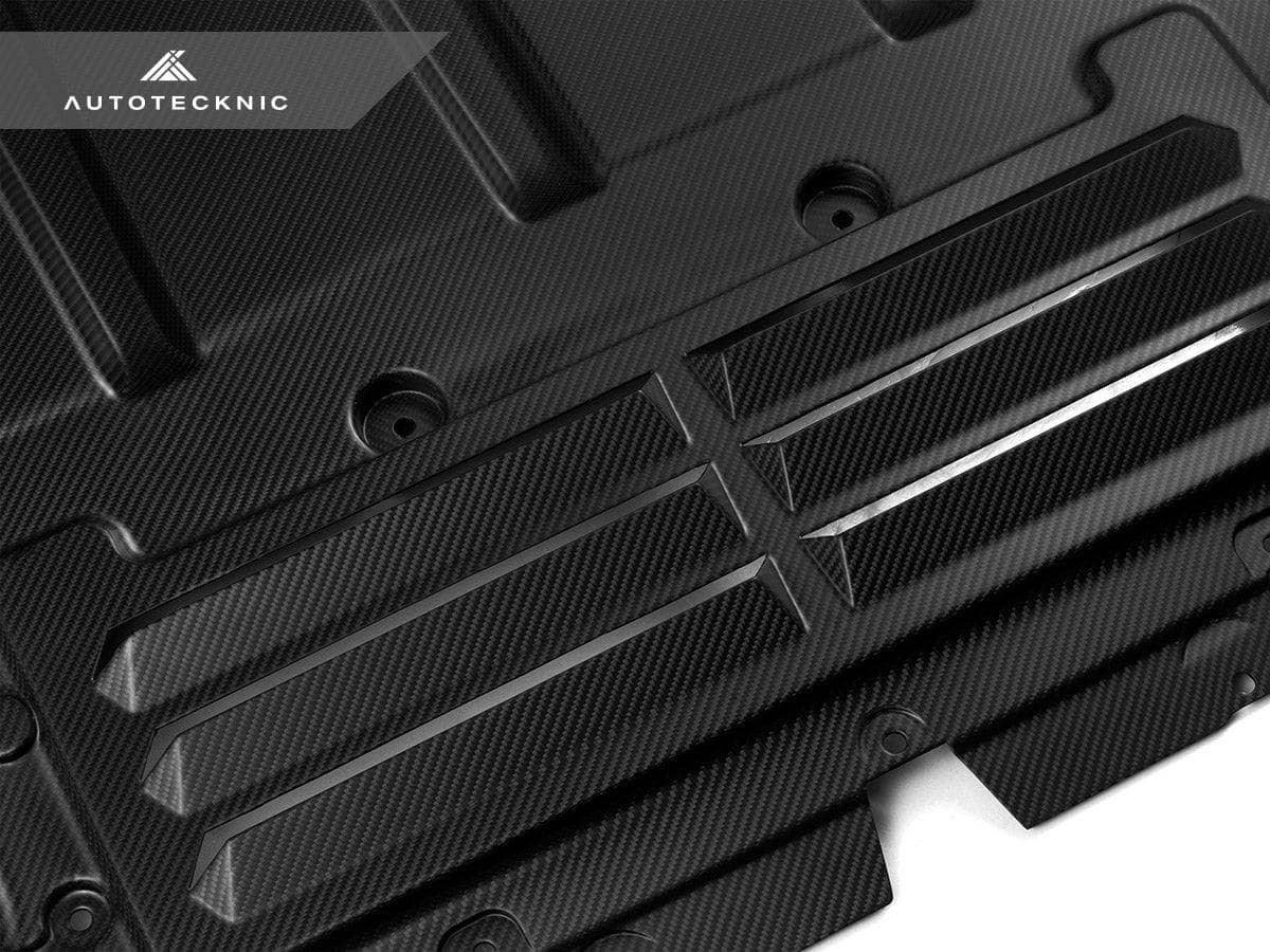 AutoTecknic Pre-Preg Carbon Oil Cooler Skid Plate - BMW G90/ G99 M5