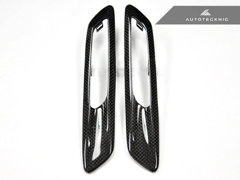 AutoTecknic Replacement Carbon Fiber Fender Light Trims - BMW F10 Sedan | F11 Wagon | 5-Series