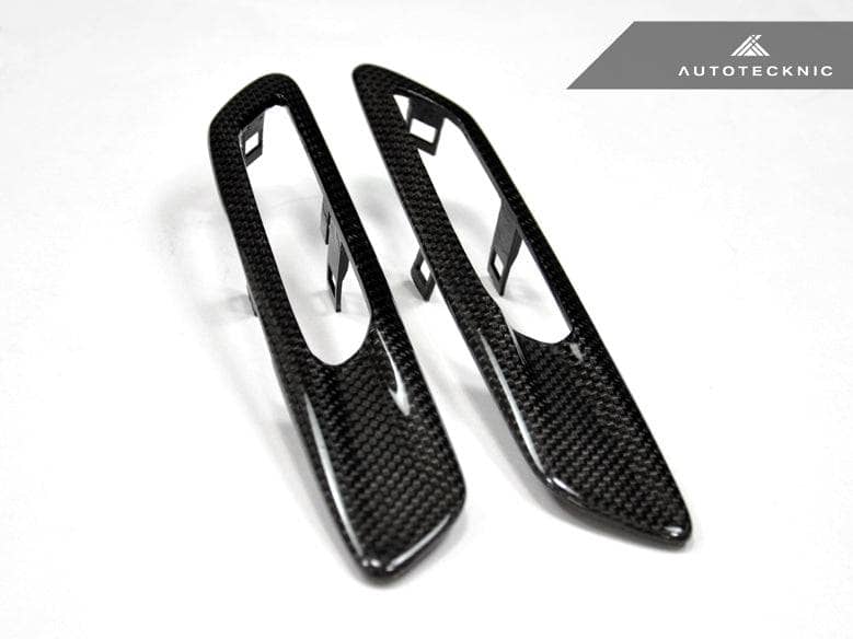 AutoTecknic Replacement Carbon Fiber Fender Light Trims - BMW F10 Sedan | F11 Wagon | 5-Series