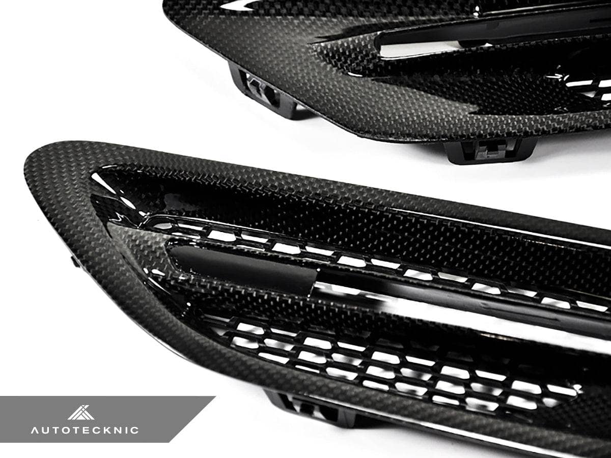 AutoTecknic Replacement Carbon Fiber Fender Vents - BMW F10 M5