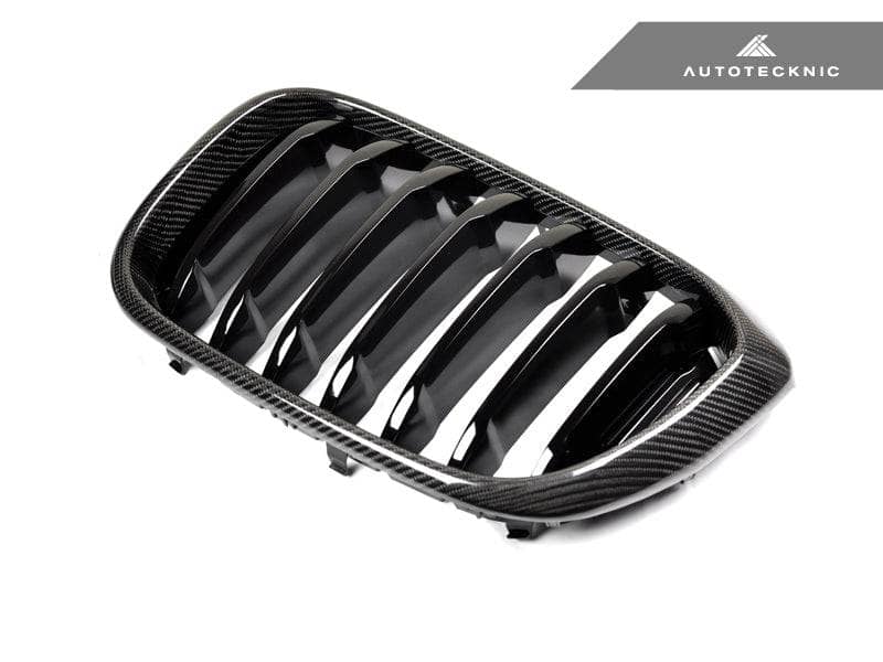 AutoTecknic Replacement Carbon Fiber Front Grille Set - BMW G01 X3 | G02 X4 Pre-LCI