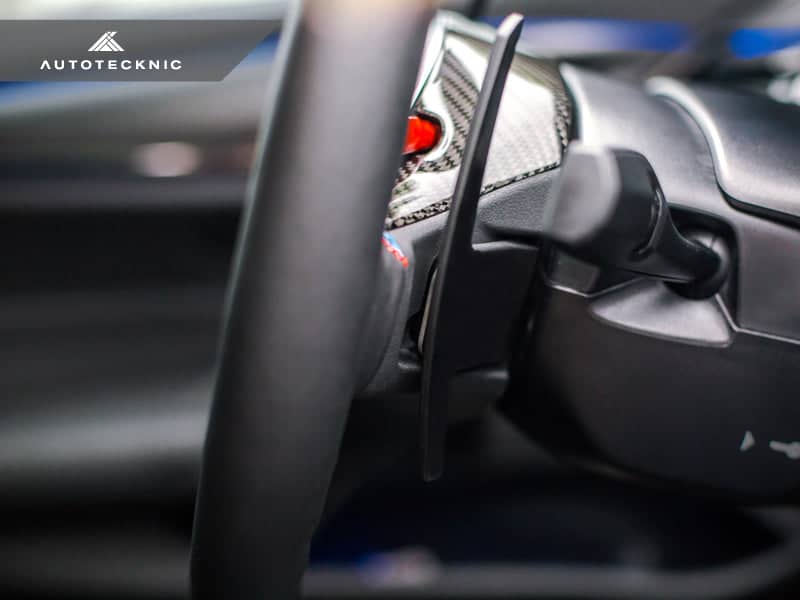 AutoTecknic Replacement Carbon Steering Wheel Top Cover - BMW F90 M5