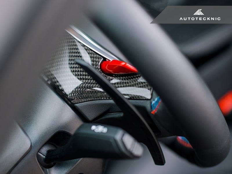 AutoTecknic Replacement Carbon Steering Wheel Top Cover - BMW F97 X3M | F98 X4M