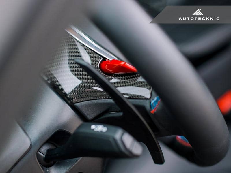 AutoTecknic Replacement Carbon Steering Wheel Top Cover - BMW G80 M3 | G82/ G83 M4