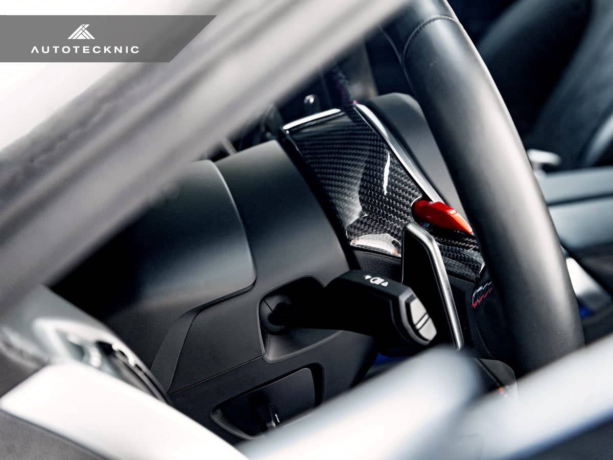 AutoTecknic Replacement Carbon Steering Wheel Top Cover - BMW G80 M3 | G82/ G83 M4