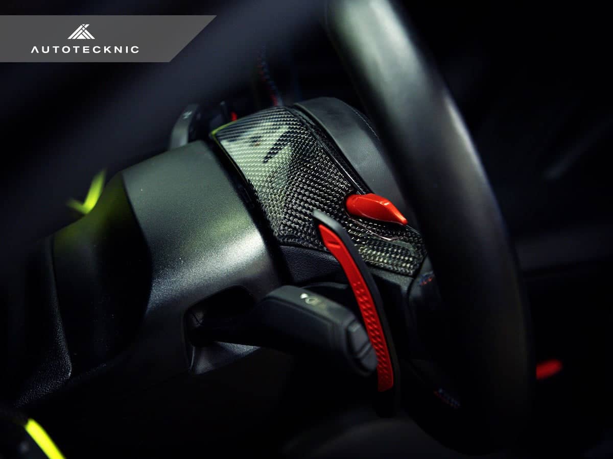 AutoTecknic Replacement Carbon Steering Wheel Top Cover - BMW G80 M3 | G82/ G83 M4
