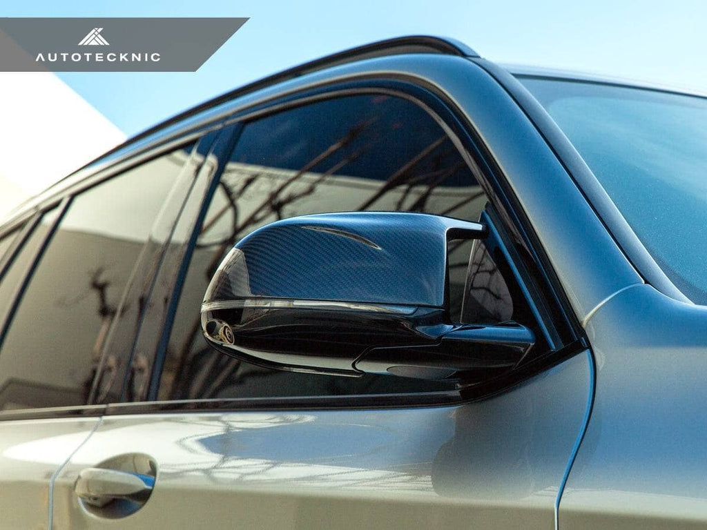 AutoTecknic Replacement Dry Carbon Mirror Covers - BMW F95 X5M | F96 X6M
