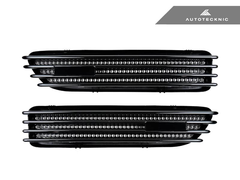 AutoTecknic Replacement Glazing Black Fender Gills - BMW E46 M3
