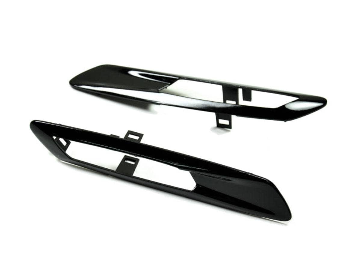 AutoTecknic Replacement Glazing Black Fender Light Trims - BMW F10 Sedan | F11 Wagon | 5-Series