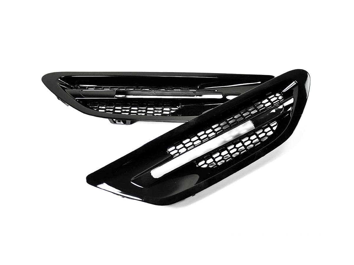 AutoTecknic Replacement Glazing Black Fender Vents - BMW F10 M5