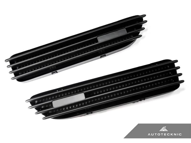AutoTecknic Replacement Stealth Black Fender Gills - BMW E46 M3
