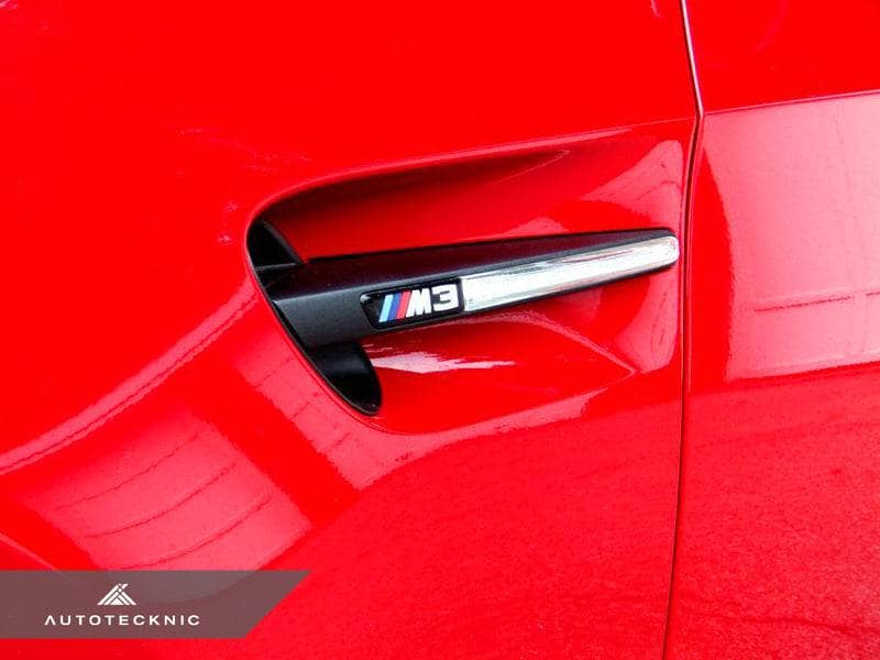 AutoTecknic Replacement Stealth Black Fender Gills - E90 Sedan / E92 Coupe / E93 Cabrio M3