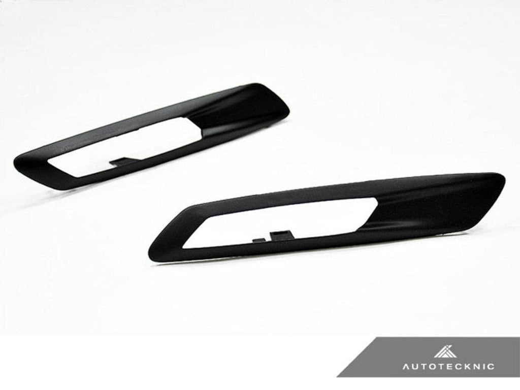 AutoTecknic Replacement Stealth Black Fender Light Trims - BMW F10 Sedan | F11 Wagon | 5-Series