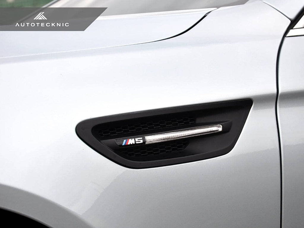 AutoTecknic Replacement Stealth Black Fender Vents - BMW F10 M5