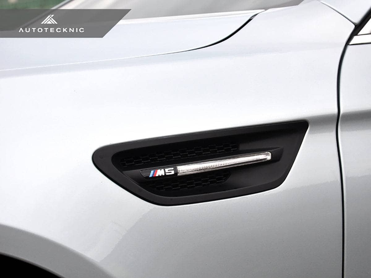 AutoTecknic Replacement Stealth Black Fender Vents - BMW F10 M5