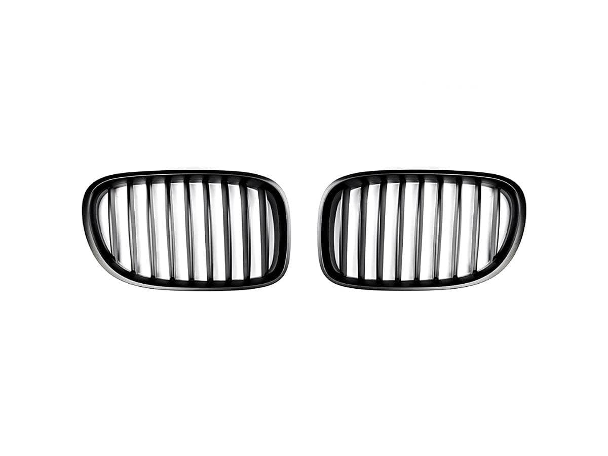 AutoTecknic Stealth Black Front Grille Set - BMW F01/ F02 7-Series LCI