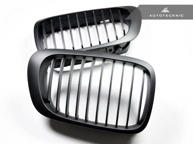 AutoTecknic Stealth Black Front Grille Set - BMW E46 3-Series Coupe Pre-Facelift | M3