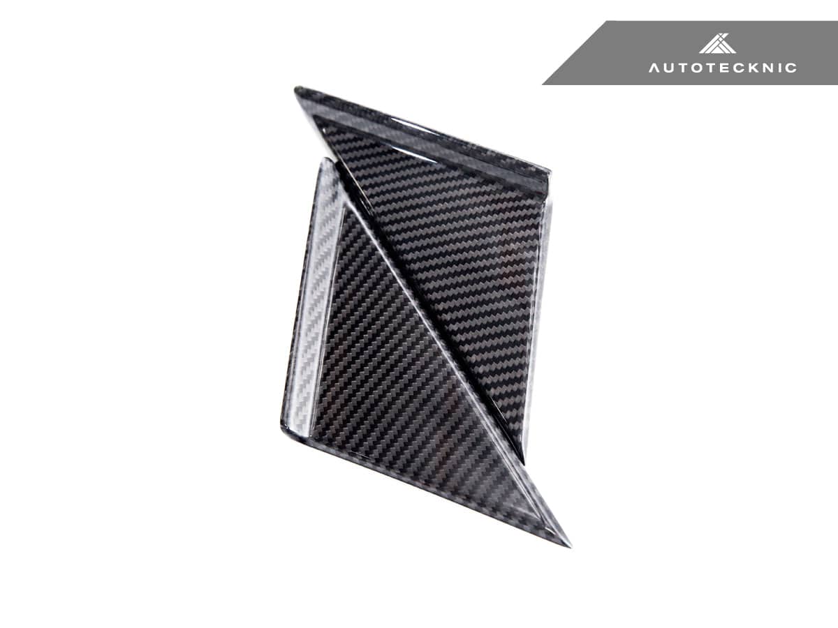 AutoTecknic Version III Dry Carbon Side Mirror Wind Deflector Set - A90 Supra 2020-Up