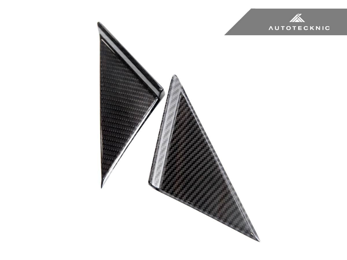 AutoTecknic Version III Dry Carbon Side Mirror Wind Deflector Set - A90 Supra 2020-Up