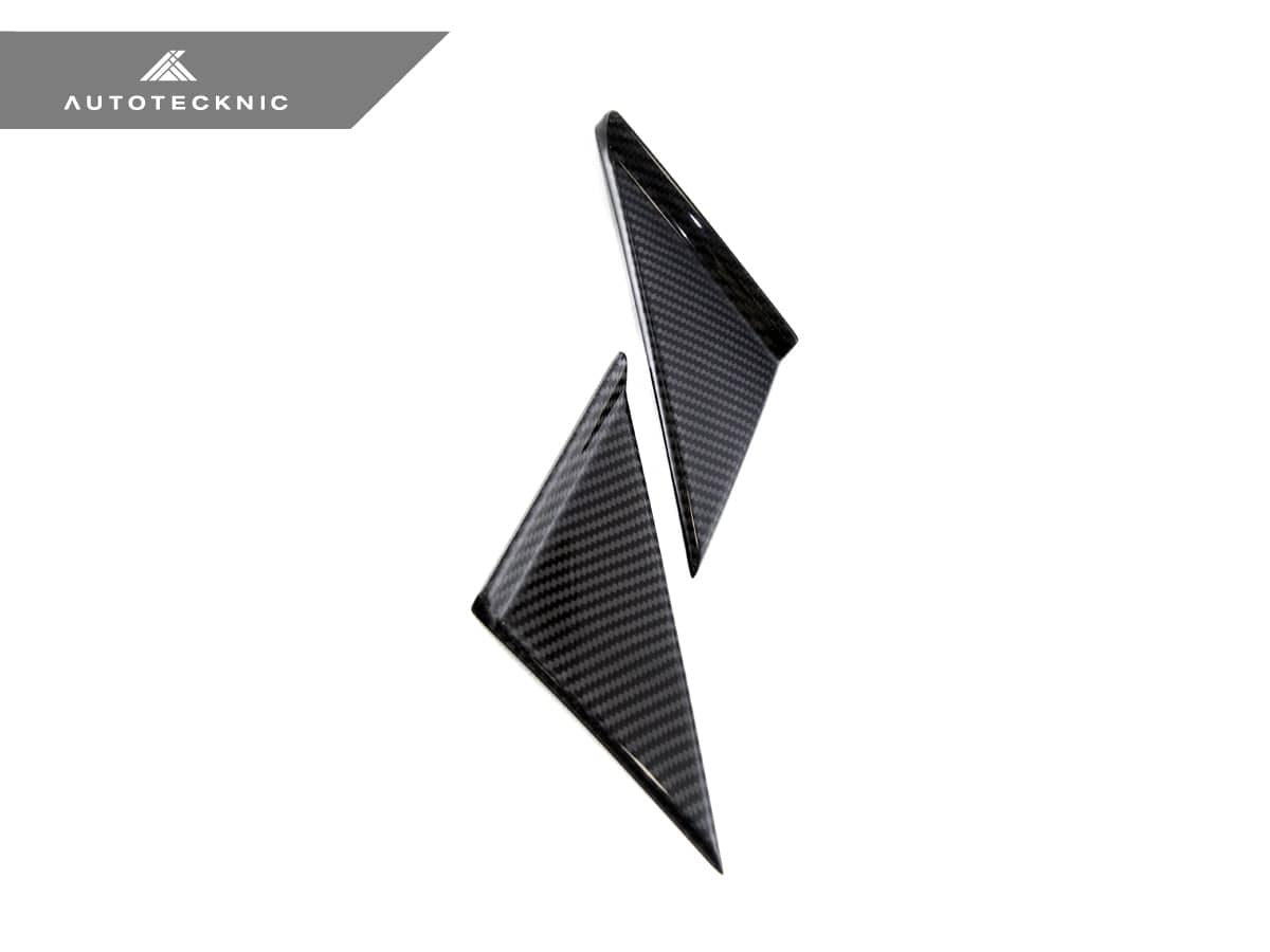 AutoTecknic Version III Dry Carbon Side Mirror Wind Deflector Set - A90 Supra 2020-Up