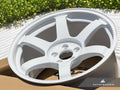 Volk Racing TE37 Saga SL 17x9.5 +45 5x100 Dash White - GR86 / BRZ / FRS (Set of 4)