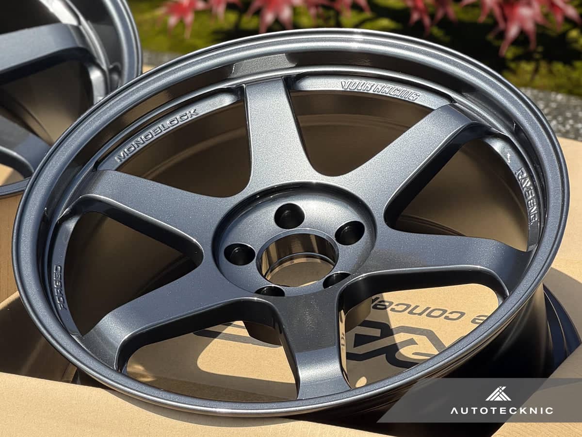 Volk Racing TE37SL 19x9.5 +22 / 19x10.5 +35 5x112 Dark Gunmetal - A90 Supra / BMW G2x (Set of 4)