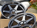 Volk Racing TE37SL 19x9.5 +22 / 19x10.5 +35 5x112 Dark Gunmetal - A90 Supra / BMW G2x (Set of 4)