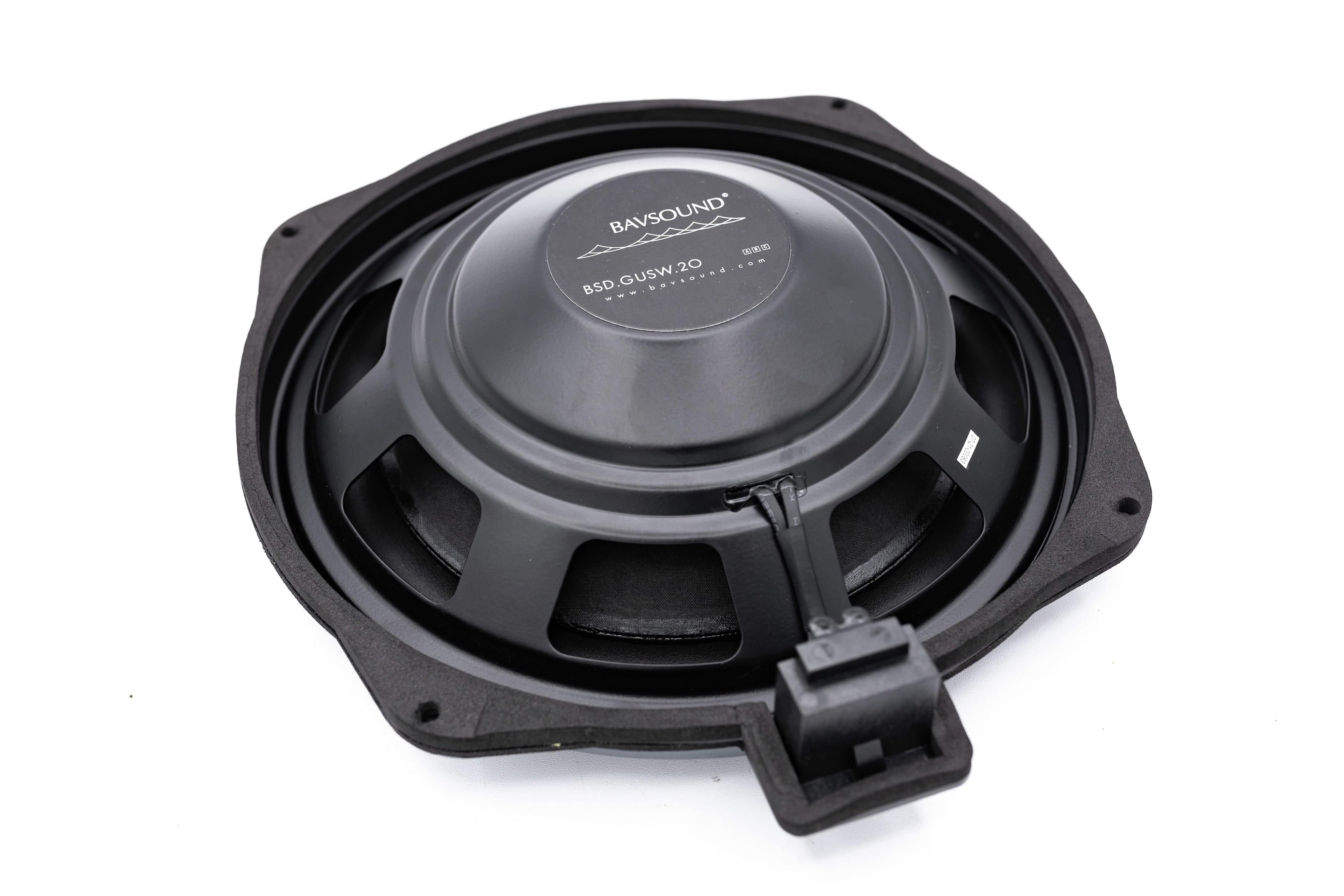 BACKORDERED - SHIPS SECOND HALF OF SEPTEMBER- RECOMMEND YOU ORDER NOW TO LOCK IN DISCOUNT AND LIMITED FUTURE INVENTORY - Bavsound Ghost BMW Underseat Subwoofer V3, 8 Ohm, Pair