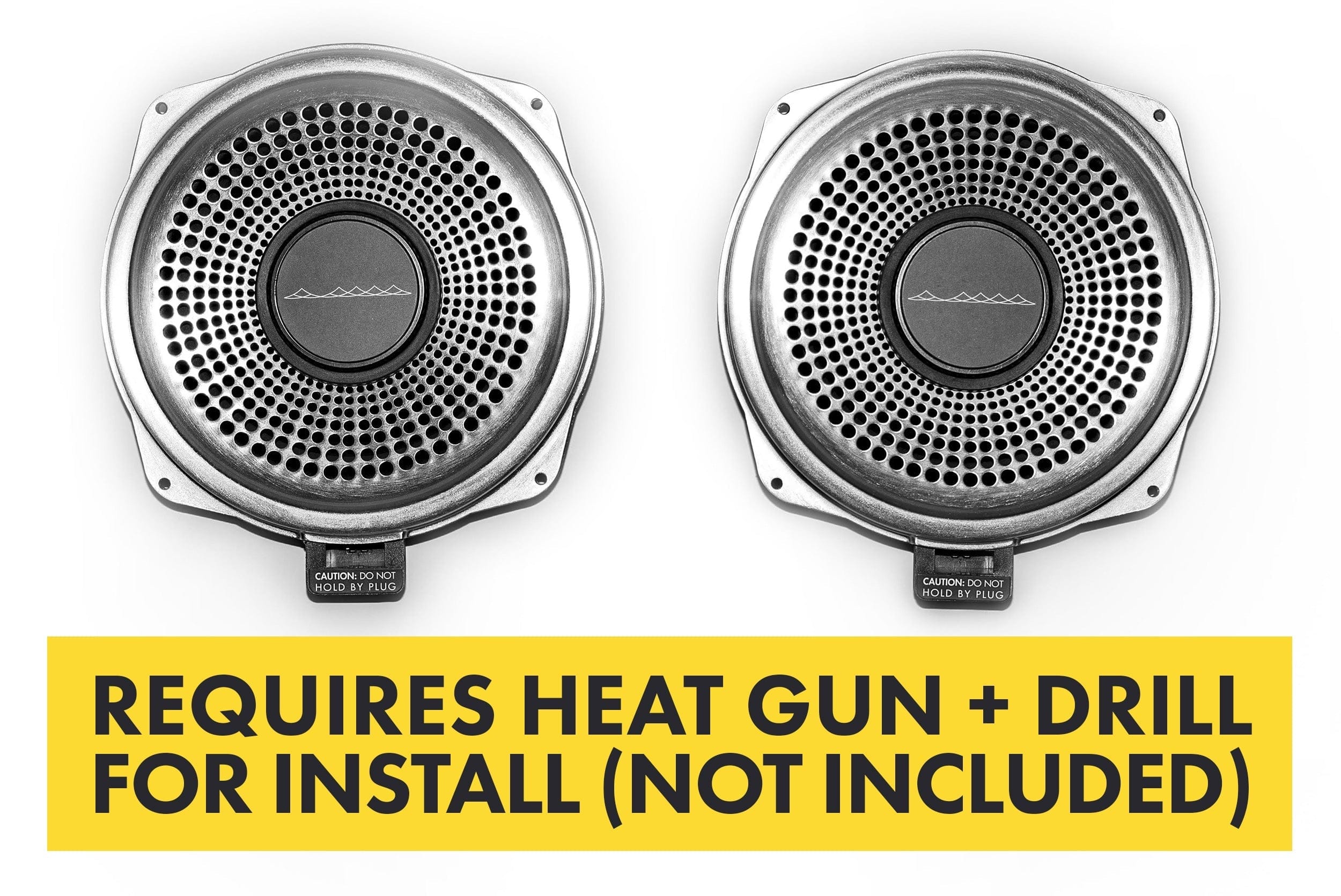 BACKORDERED - SHIPS SECOND HALF OF SEPTEMBER- RECOMMEND YOU ORDER NOW TO LOCK IN DISCOUNT AND LIMITED FUTURE INVENTORY - Bavsound Ghost Underseat Subwoofers for BMW, V3, 2 Ohm, Pair [REQUIRES HEAT GUN & DRILL]