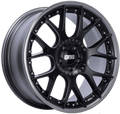 BBS CH-RII 21x10.5 5x112 ET17 CB66.5 Black Center Platinum Lip SS Rim Prot Wheel -82mm PFS/Clip Req