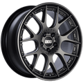 BBS CH-RII 21x10.5 5x112 ET17 CB66.5 Platinum Center Black Rim w/ SS Rim Prot Wheel -82mm PFS Req
