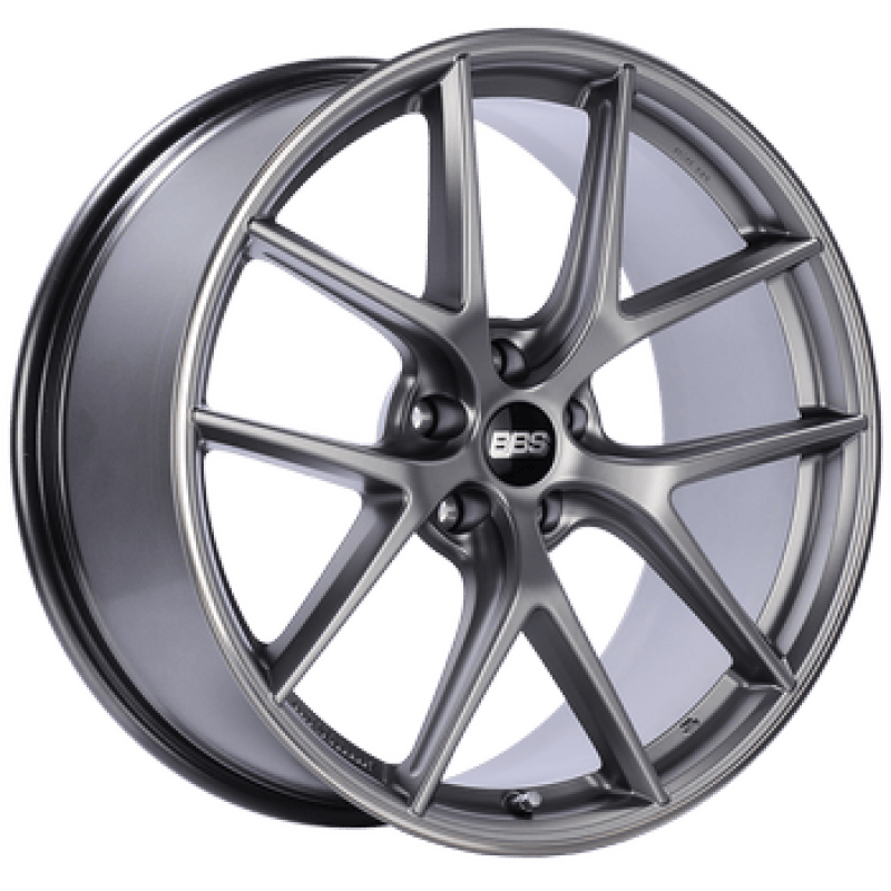 BBS CI-R 19x8 5x114.3 ET38 PFS Platinum Silver Polished Rim Protector Wheel -82mm PFS/Clip Req