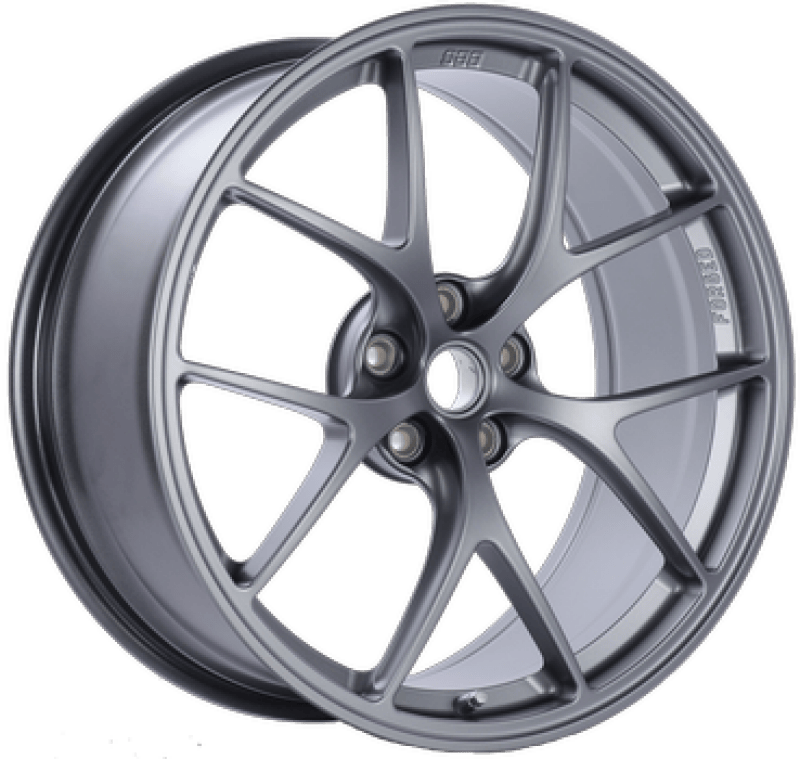 BBS FI 20x9.5 5x120 ET26 CB72.5 Titanium Wheel -82mm PFS/Clip Req
