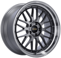 BBS LM 19x10 5x114.3 ET22 PFS Diamond Black Center Diamond-Cut Rim Wheel - PFS/Clip Req