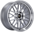 BBS LM 19x10 5x114.3 ET22 PFS Diamond Silver Center Diamond-Cut Rim Wheel - PFS/Clip Req