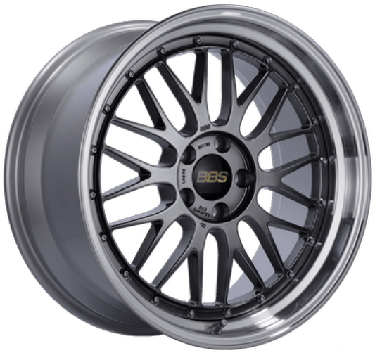 BBS LM 19x9.5 5x114.3 ET45 PFS Diamond Black Center Diamond-Cut Rim Wheel - PFS/Clip Req