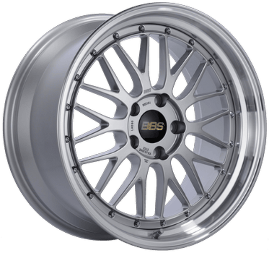 BBS LM 20x9.5 5x112 ET38 PFS Diamond Silver Center Diamond-Cut Rim Wheel - PFS/Clip Req