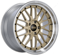 BBS LM 20x9 5x114.3 ET40 PFS Gold Center Diamond Cut Lip Wheel - 82mm PFS/Clip Required