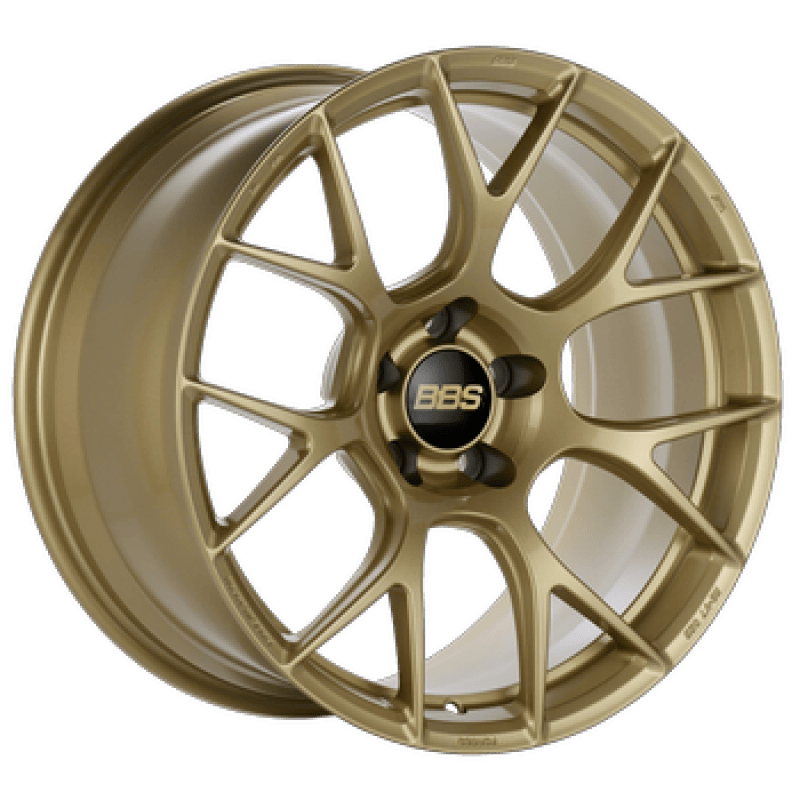 BBS RE-V7 19x10.5 5x112 ET33 PFS Gloss Gold Wheel - 82mm PFS/Clip Required