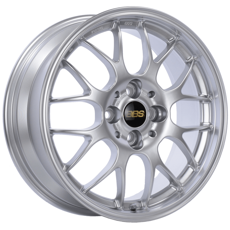 BBS RG-R 17x8 5x120 ET40 CB72.5 Diamond Silver Wheel -82mm PFS/Clip Req