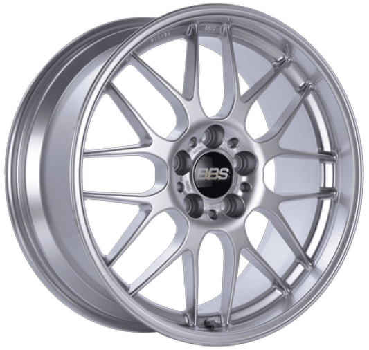 BBS RG-R 18x8.5 5x114.3 ET36 PFS Diamond Silver Wheel -82mm PFS/Clip Req